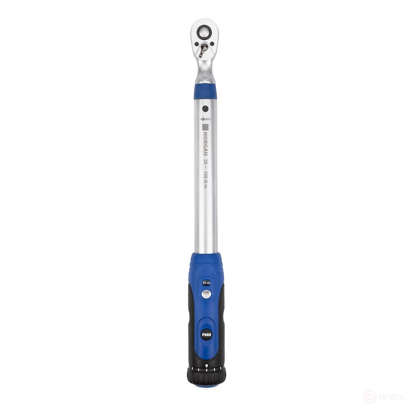 Torque wrench NORGAU Industrial limit with ratchet NTW23-010R, 20-100 Nm, 1/2"