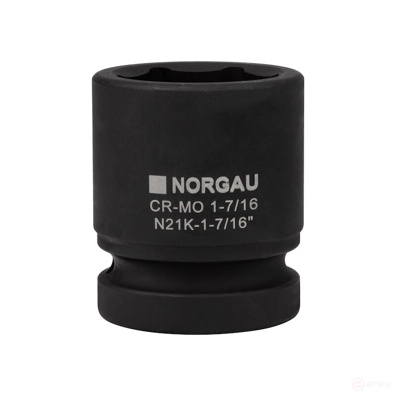 Головка торцевая ударная NORGAU Industrial шестигранная дюймовая 1", 1.7/16", N21K-1.7/16