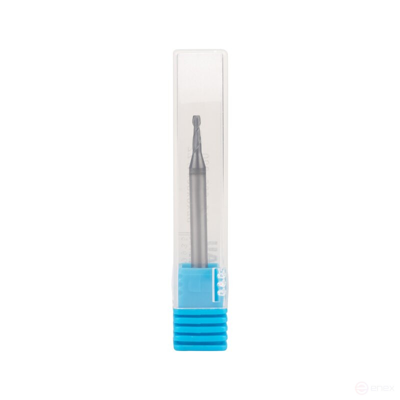 Universal end milling cutter NORGAU Industrial for metal 2x50 mm, Z2, VHM/AlCrSiN