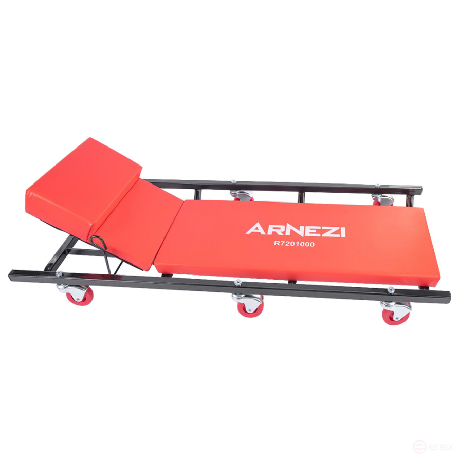 A repair bed with 6 wheels.1020x425x110 mm with lifting headrest ARNEZI R7201000