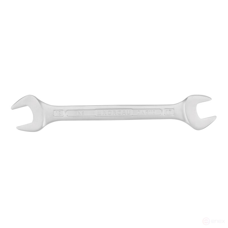 Ключ гаечный рожковый NORGAU Industrial двусторонний 17х19 мм, N6-17х19