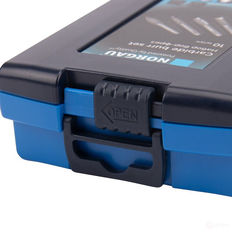 Набор борфрез твердосплавных NORGAU Industrial режущие головки 8 мм, DCM, 10 предметов