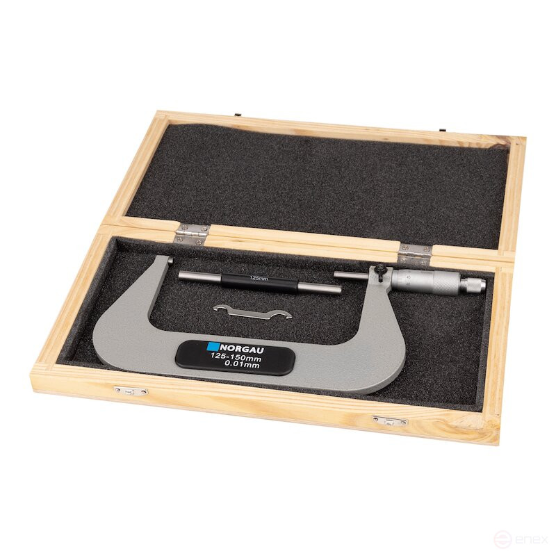 Микрометр NORGAU Industrial 125-150 мм, 0.01 мм, NM-150