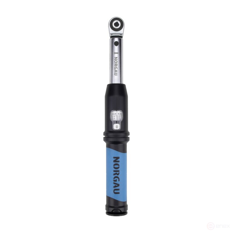 Ключ динамометрический предельный NORGAU Industrial с переставным квадратом 1/4", 5-25 Нм, NTW40-002RL