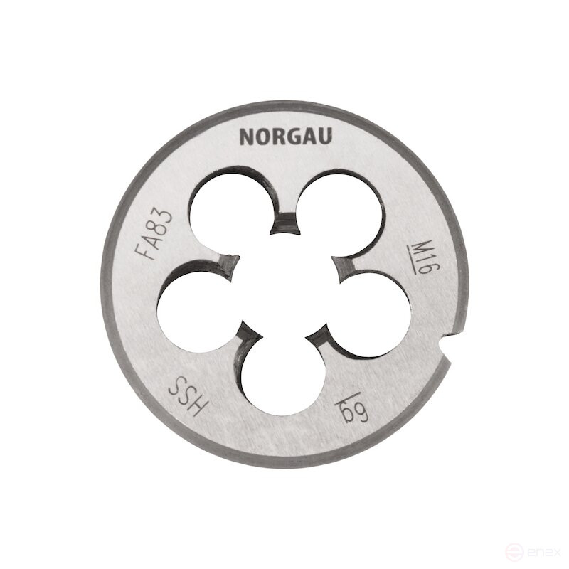 Плашка NORGAU Industrial по металлу M16х2 мм, HSS