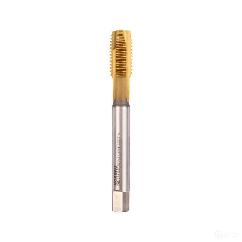 Метчик машинный NORGAU Industrial для сквозных отверстий M14, форма B, HSS-E/TIN