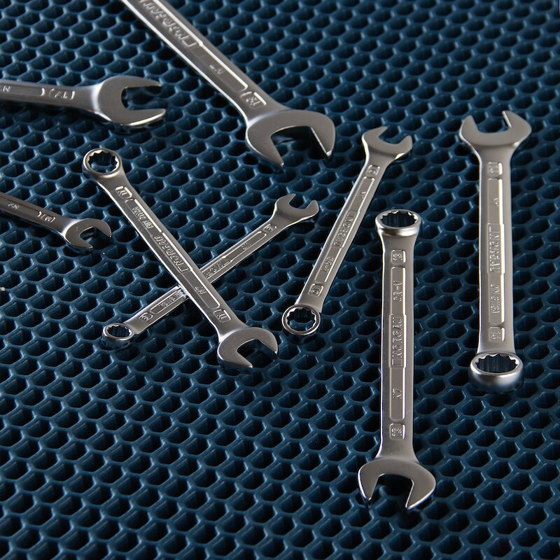 Set of combination wrenches NORGAU Industrial NBS7-080, 8 pieces