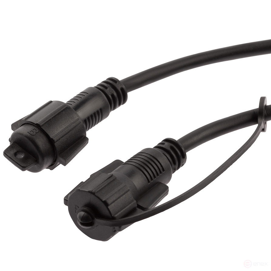 ERA extension cable ERAPS-U10 for IP65 garland, 10 meters rubber black