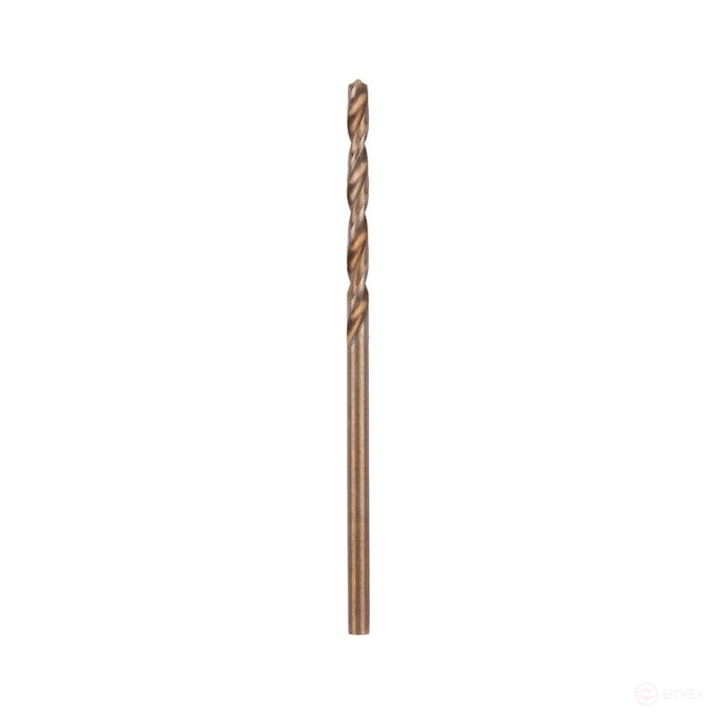 Spiral drill bit NORGAU industrial for metal 1 mm, Z2, type N, HSS-E