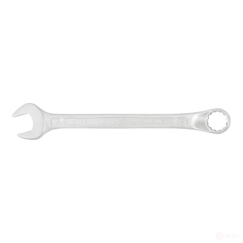 Ключ гаечный комбинированный NORGAU Industrial изогнутый 19 мм, N7B-19