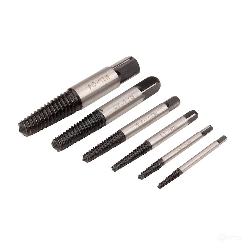 Набор экстракторов NORGAU Industrial M3-М24, 6 предметов