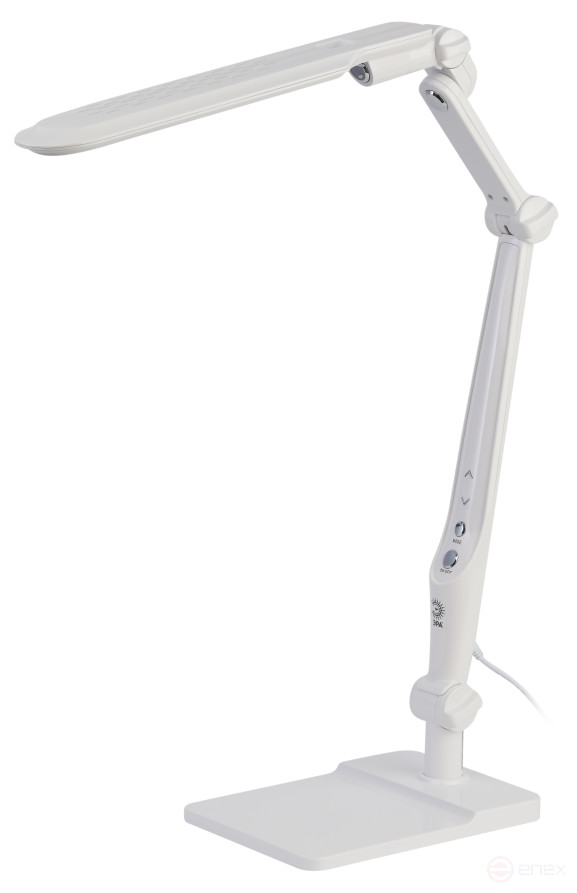 Настольный светильник ЭРА NLED-497-12W-W светодиодный на струбцине и с основанием белый