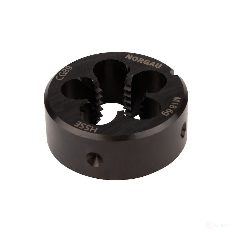 Плашка NORGAU Industrial по металлу M18, HSS-E/VAP