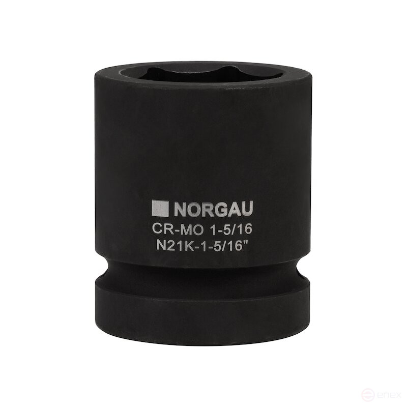 Головка торцевая ударная NORGAU Industrial шестигранная дюймовая 1", 1.5/16", N21K-1.5/16
