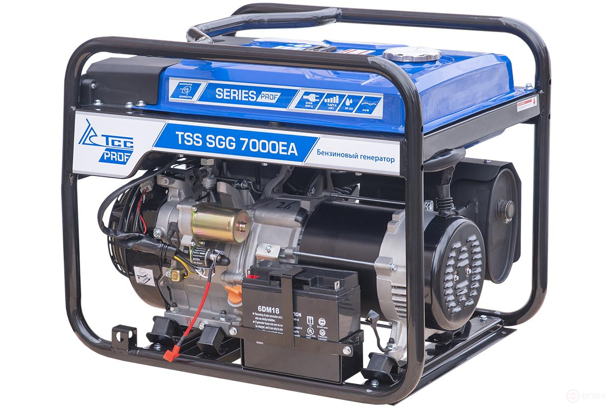 Gasoline generator 7 kw with AVR TSS SGG 7000E3A