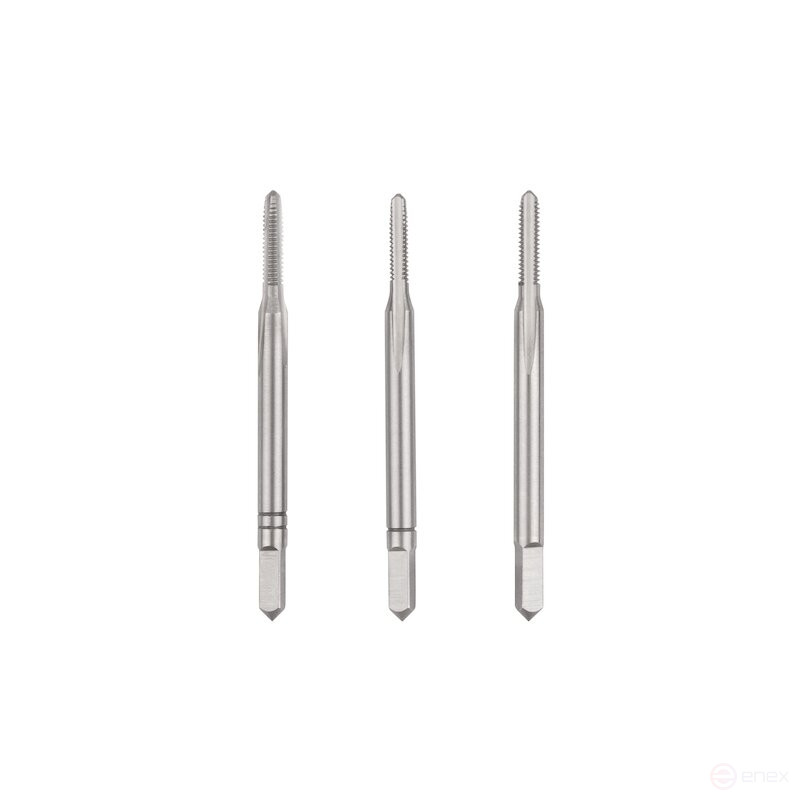 Комплект ручных метчиков NORGAU Industrial M2, HSS-E, 3 предмета