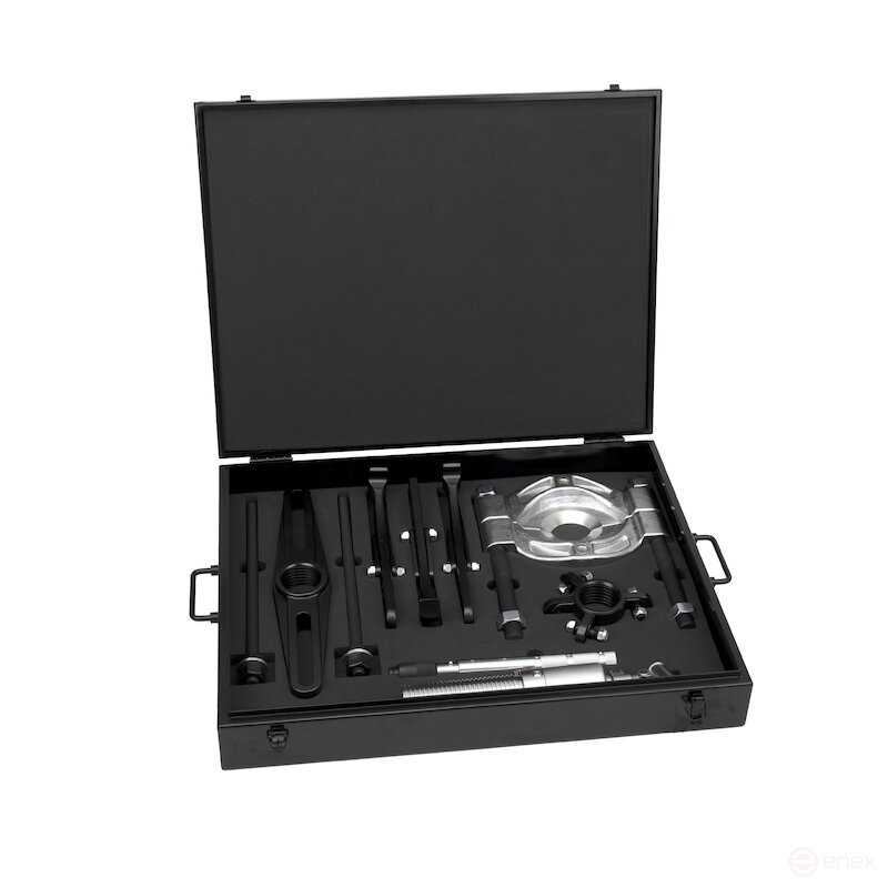 Set of hydraulic pullers NORGAU Industrial with integrated pump NHPP-10SET, 10T, 10 items