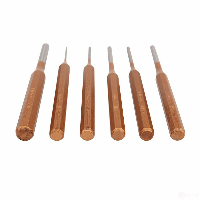 Набор выколоток NORGAU Industrial в металлическом футляре N116, 6 предметов