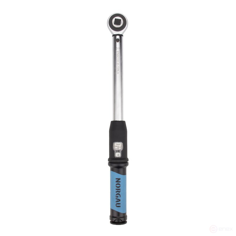 Ключ динамометрический предельный NORGAU Industrial с переставным квадратом 1/2", 20-100 Нм, NTW42-010RL