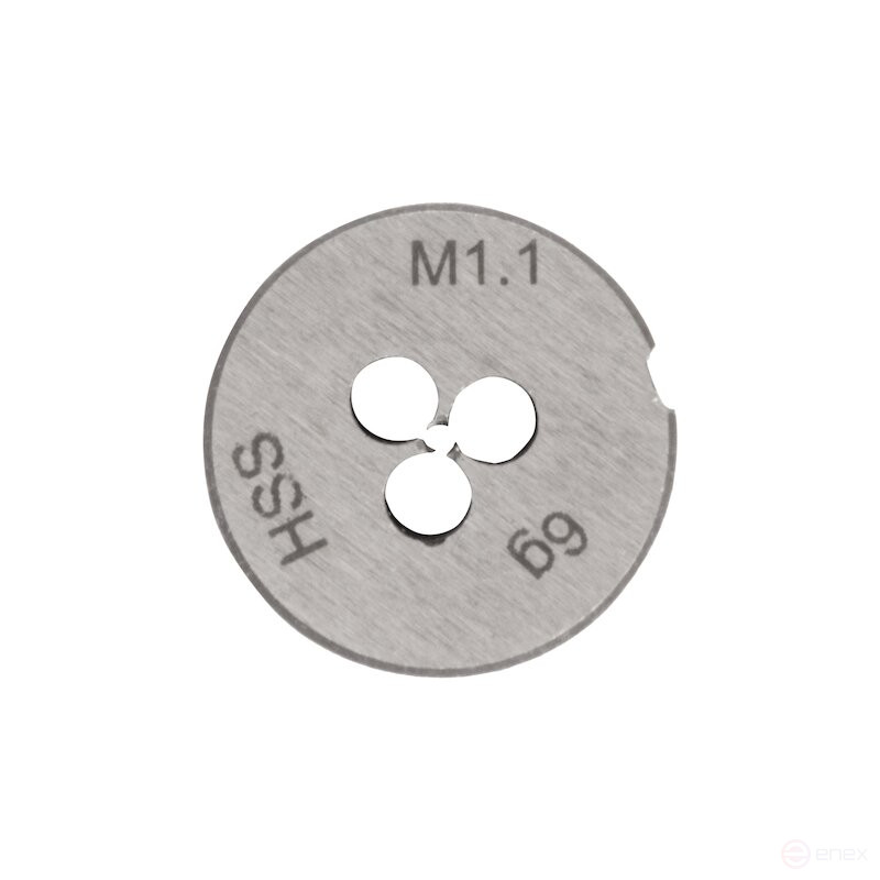Плашка NORGAU Industrial по металлу M1.1х0.25 мм, HSS