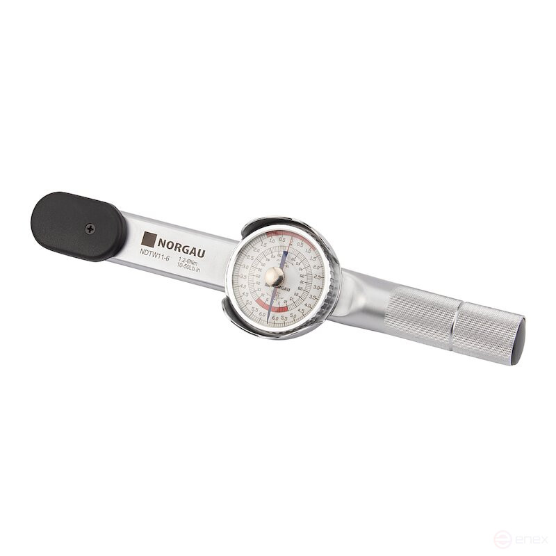 Ключ динамометрический NORGAU Industrial стрелочный 1/4", 1.2-6.0 Нм, NDTW11-6
