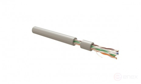 UUTP4R-C6A-S23-IN-LSLTX-GY-305 (305 м) Кабель витая пара, неэкранированная U/UTP, категория 6a, 4 пары (23 AWG), одножильный (solid), с разделителем, нг(А)-LSLTx, внутренний, серый