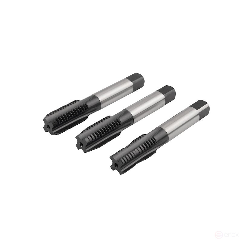 Set of hand taps NORGAU Industrial M14, HSS-E/VAP, 3 pieces