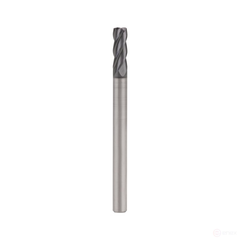Фреза концевая радиусная NORGAU Industrial по металлу 4 мм, Z4, VHM/TIALN