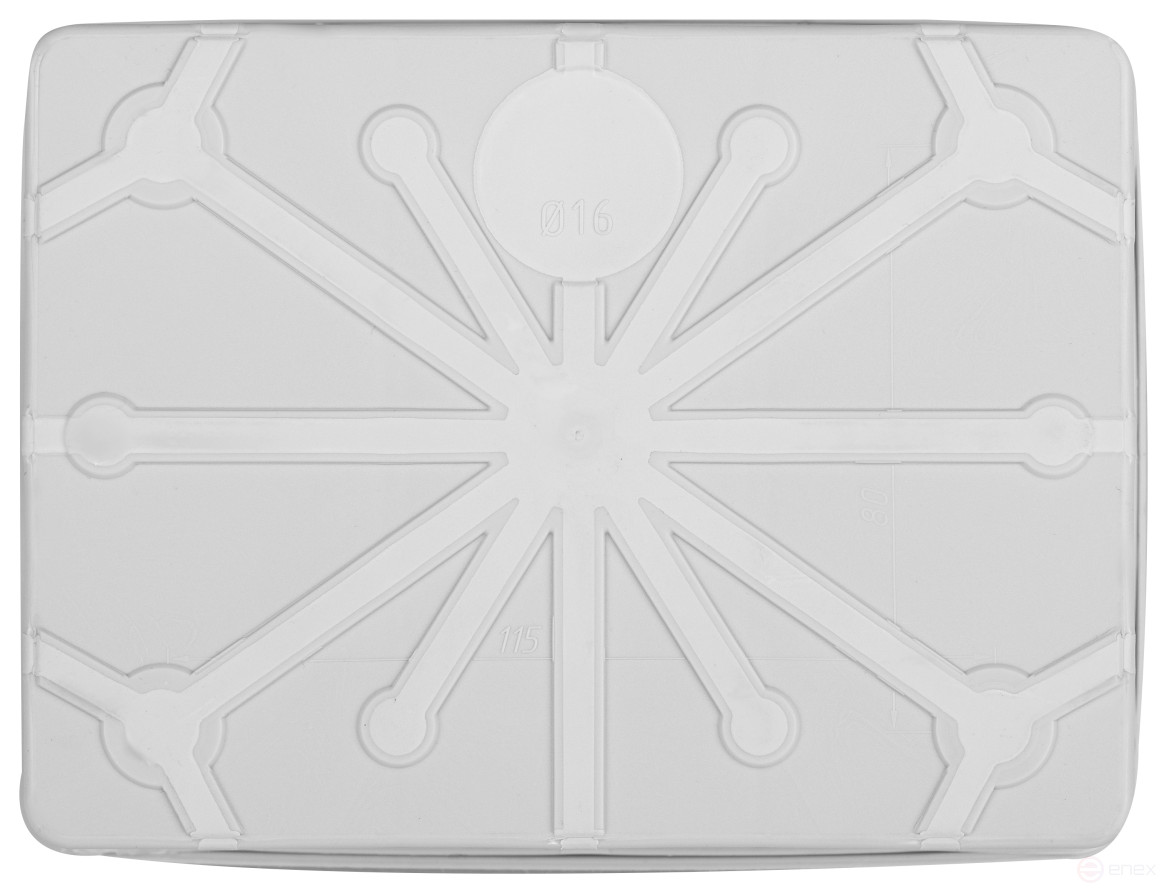 Soldering box ERA KOR-150-110-70- 11g-2MP two-component HF UV resistant 150x110x70mm grey Direct mounting IP67