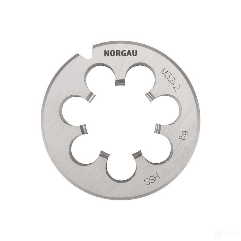 Плашка NORGAU Industrial по металлу MF32x2.0 мм, HSS