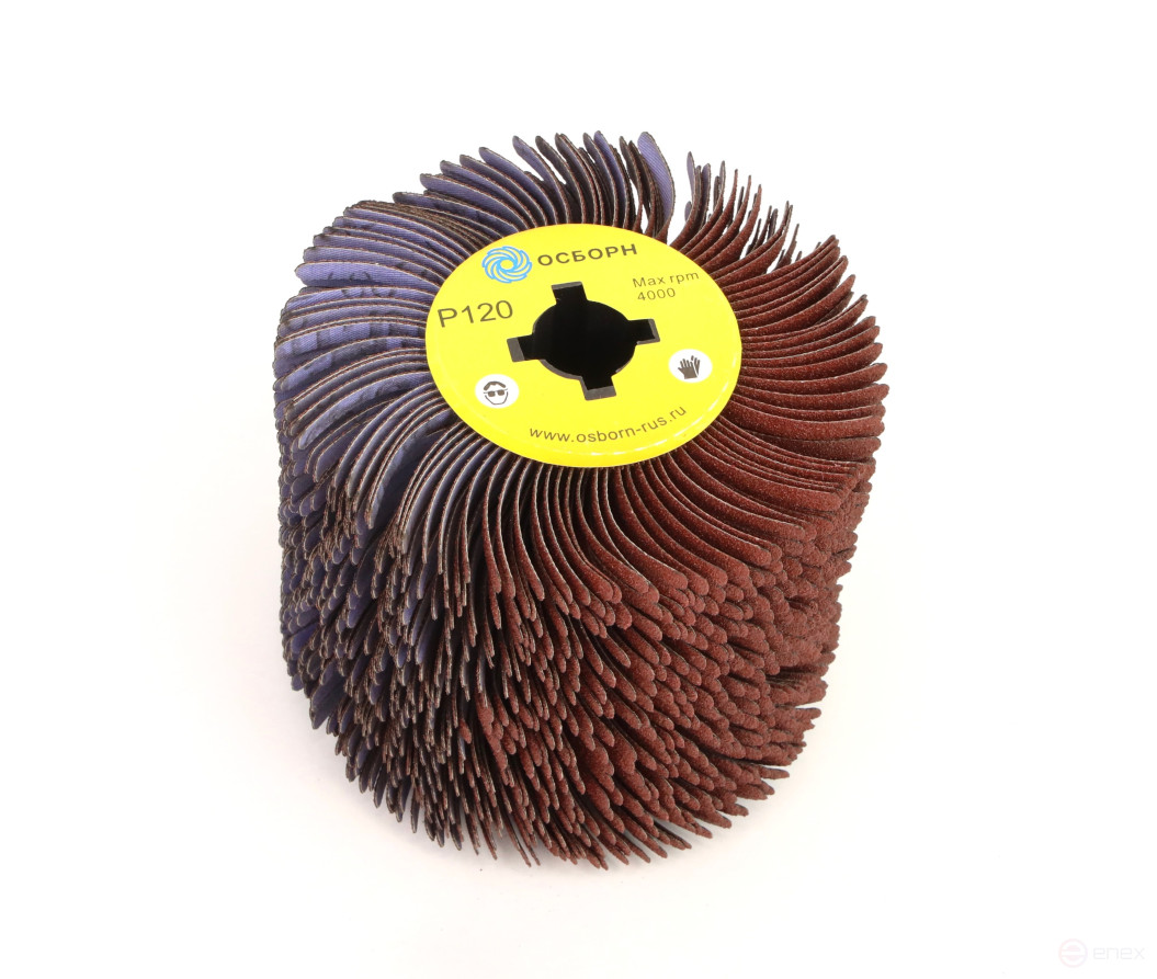 Валик Д110*100*19, абразивная ткань P120 по дереву для щеточных шлиф машин с валом Д19+4 (6-053)