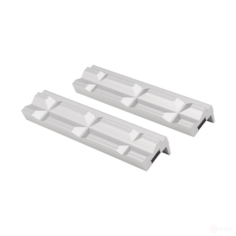 Губки алюминиевые с призмами NORGAU Industrial для тисков 125, N410P