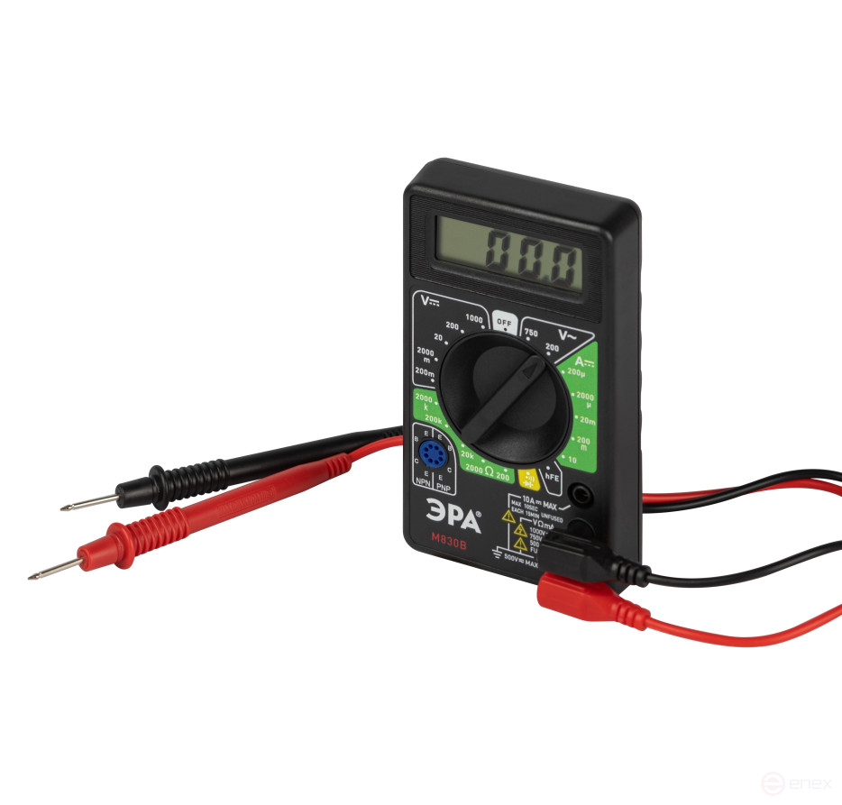 МТ-830F Мультиметр цифровой ЭРА модель M830B
