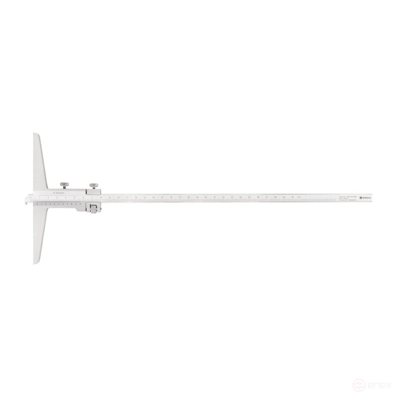 Штангенглубиномер NORGAU Industrial нониусный 0-300 мм, NDV-H