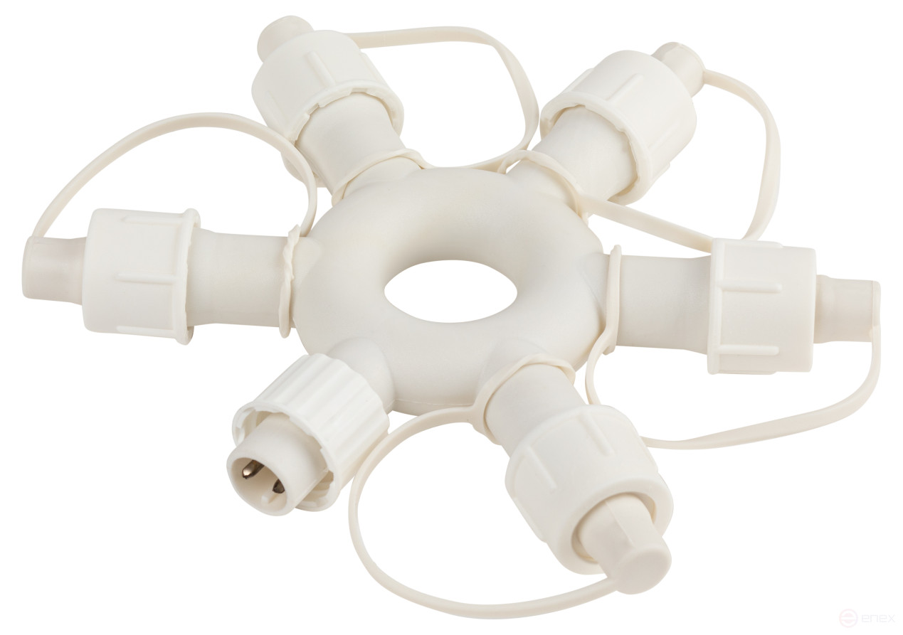 ERA ERAPS-OR2 Circular Splitter for Garlands 6 Sockets IP44 PVC 24 V
