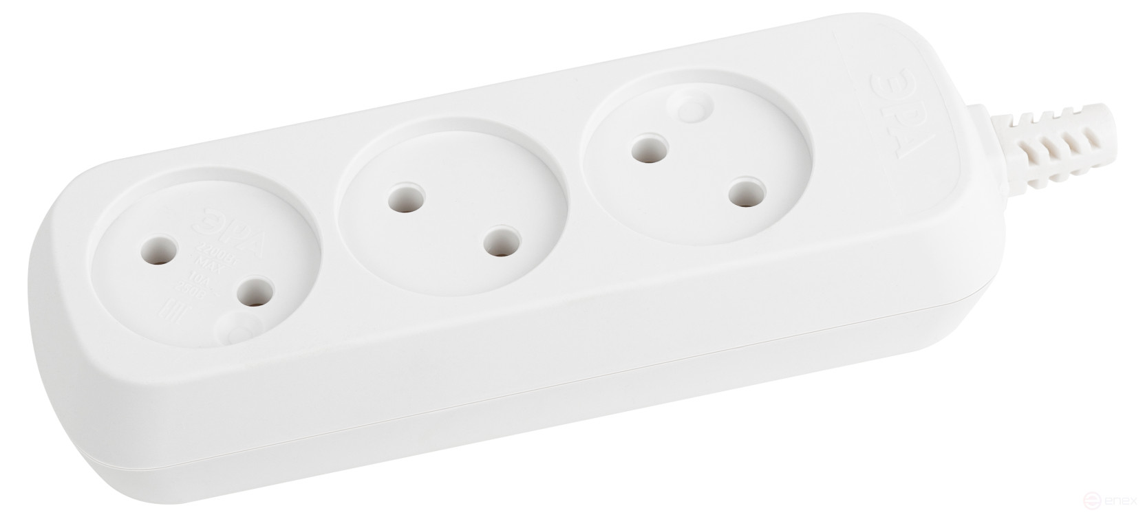 ERA KX-3 block 3 sockets without grounding white
