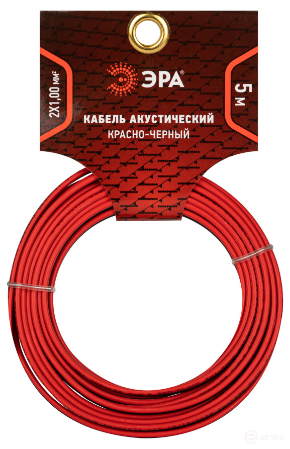 A-100-RB-5 ERA Speaker Cable 2x1.00 mm2 red-black, 5 m