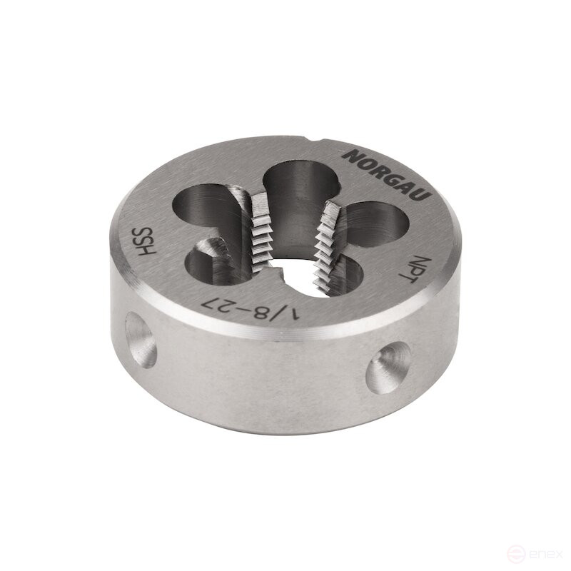 Плашка круглая NORGAU Industrial по металлу HSS NPT 1/8x27, Form B