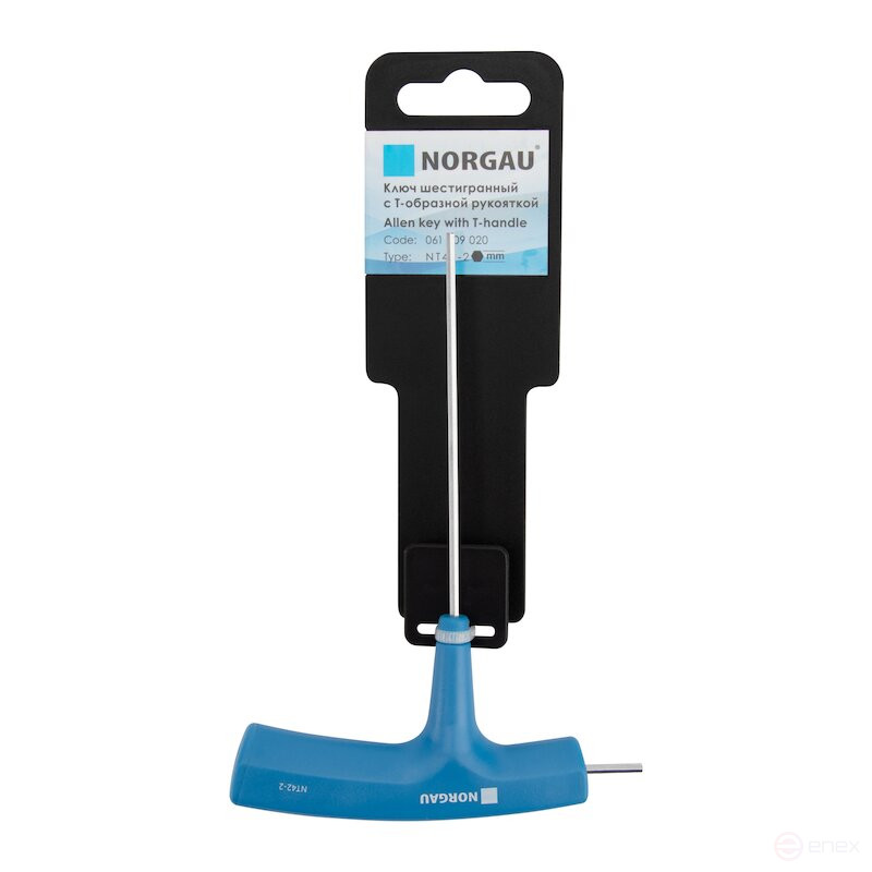 Ключ шестигранный NORGAU Industrial с Т-образной рукояткой 2 мм, NT42-2, SNCMV
