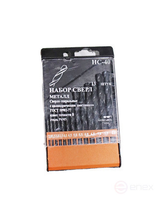 A set of metal drills 2.0-8.0 mm (13 pcs.) in a case