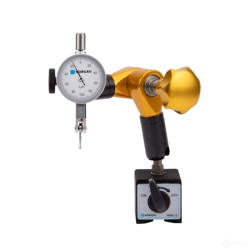 Штатив магнитный NORGAU Industrial гидравлический, 230 мм