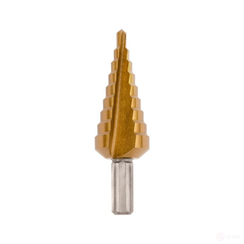 Набор ступенчатых сверл NORGAU industrial по металлу 4-30 мм, HSS/TIN, 3 предмета