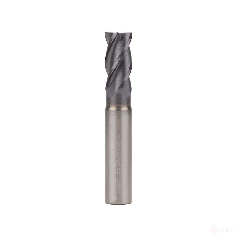 End mill NORGAU Industrial for metal 12 mm, Z4, VHM/TIALN