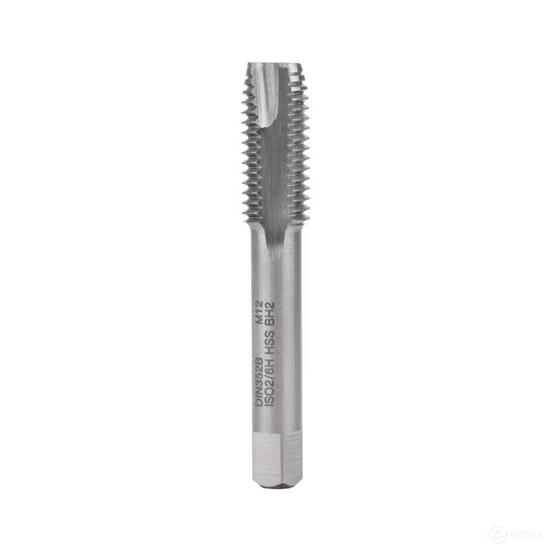 Machine-manual NORGAU Industrial tap for through holes M12, form B, HSS