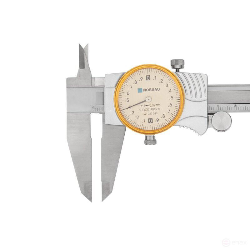 Штангенциркуль NORGAU Industrial с круговой шкалой 0-200 мм, NCR-2002