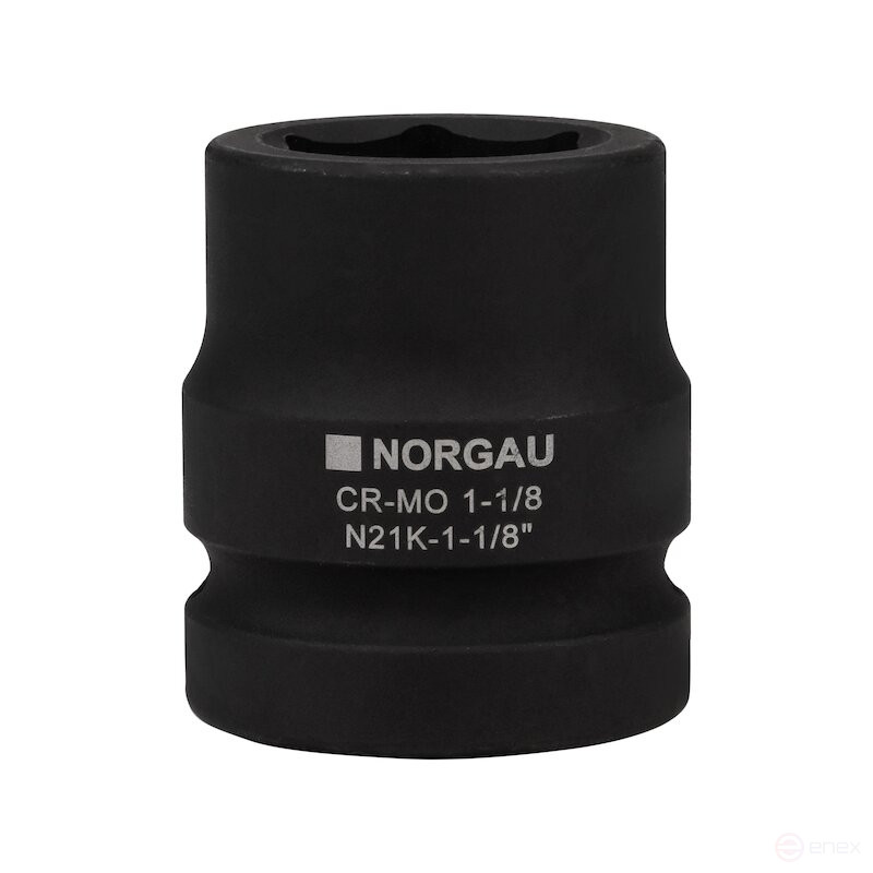 Головка торцевая ударная NORGAU Industrial шестигранная дюймовая 1", 1.1/8", N21K-1.1/8