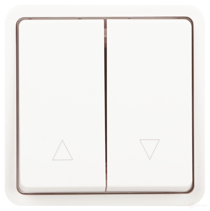 ERA Expert 11-1528-01 Switch for Blinds Push-button IP55 10AH-250V SU White