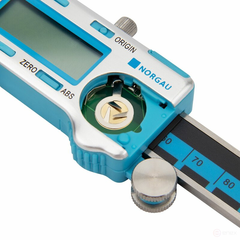 Штангенциркуль цифровой ABS NORGAU Industrial 0-200 мм, NCD-20AD
