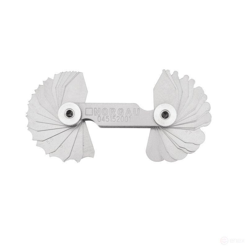 Шаблоны радиусные NORGAU Industrial, 34 шт, 17 радиусов