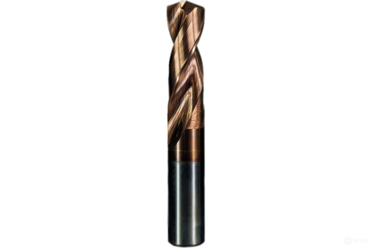 Сверло спиральное цельное ф 15,0х65х115 мм ц/х цельное тв. спл. ВК8